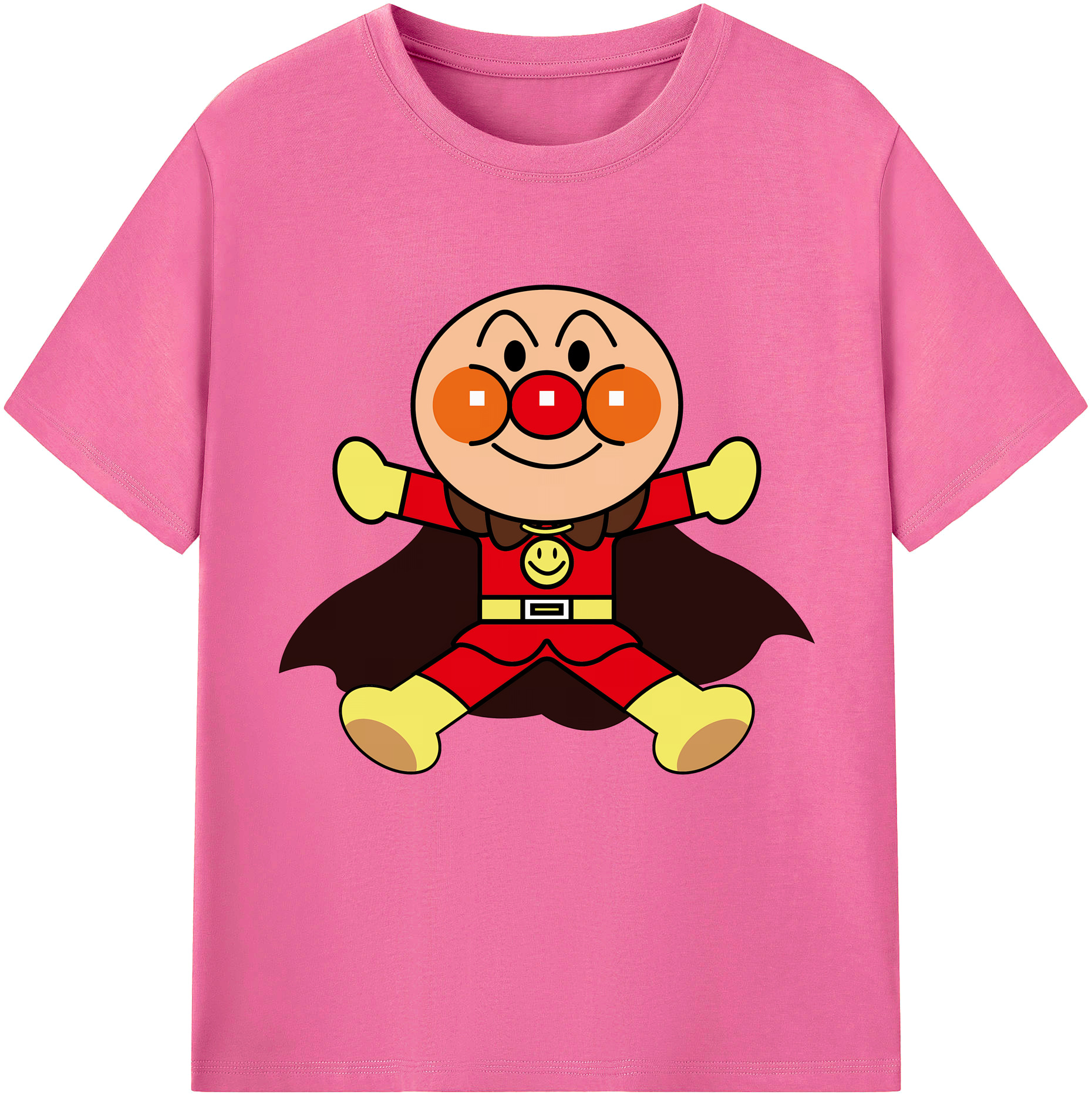 （画像用） アンパンマン Anpanman レディースカジュアルプリントTシャツ（綿100％）